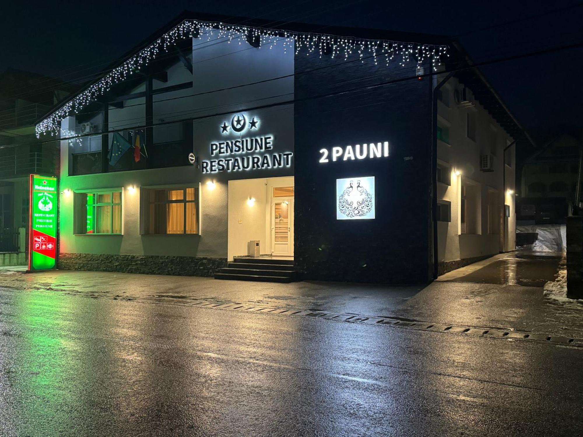 Pensiune Restaurant Pizzerie 2 Pauni Borşa Eksteriør billede